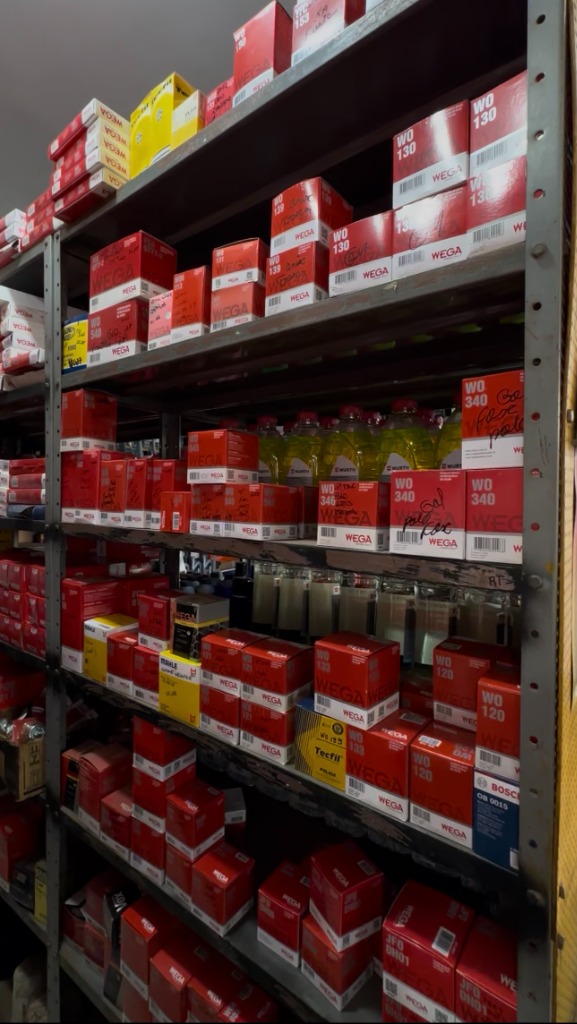 Estoque de Peças e Filtros